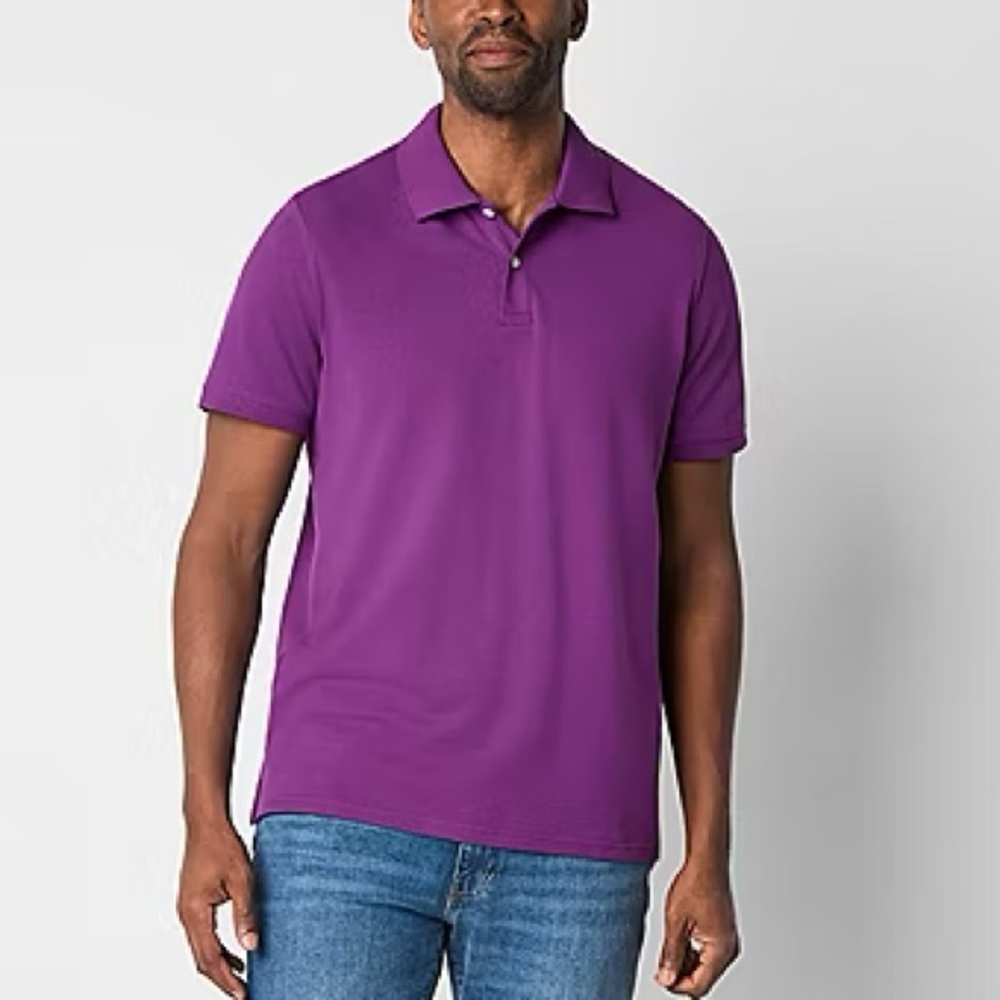 J. Crew - Men’s Classic Piqué Short Sleeve Polo Shirt in Magestic Purple